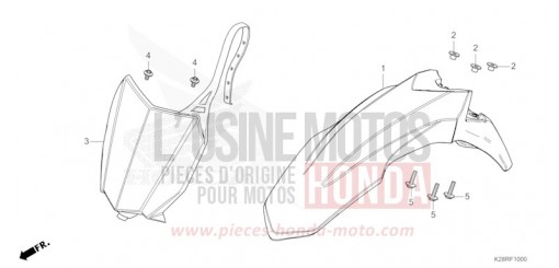 KOTFLUEGEL, VORNE CRF125FBS de 2025
